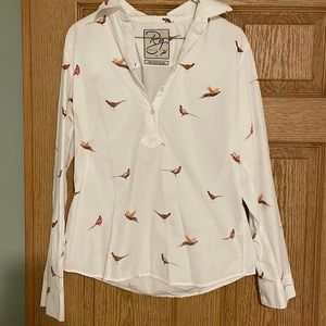 Ladies rydale pheasant print shirt